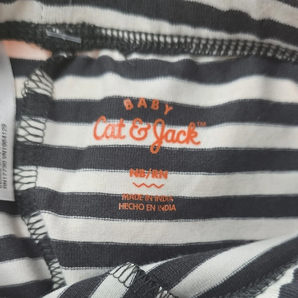 Infant Orange Pumpkin Halloween Bodysuit & Stripe Pants | Cat & Jack | Newborn